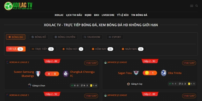 Xem trực tiếp bóng đá dễ dàng tại xoilac